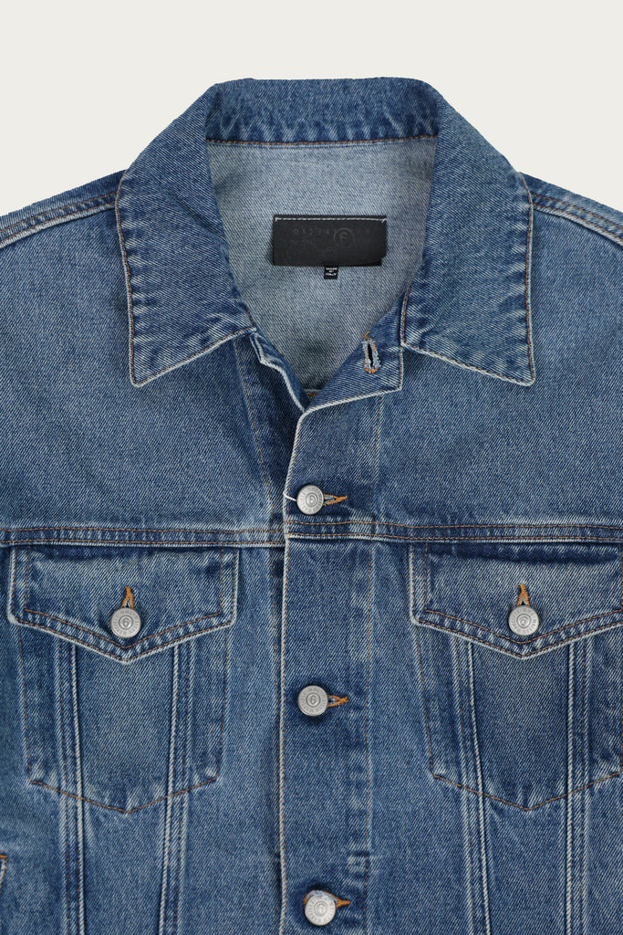 MM6 Maison Margiela - Raw Hem Denim Jacket - Washed Indigo - Canoe Club