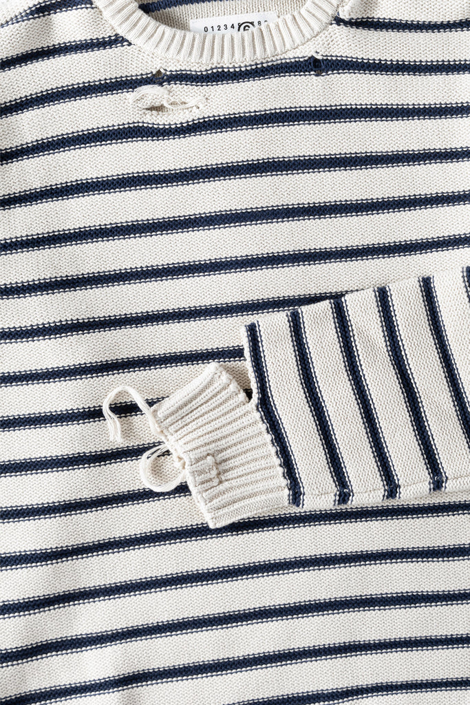 MM6 Maison Margiela - Striped Sweater - Cream - Canoe Club