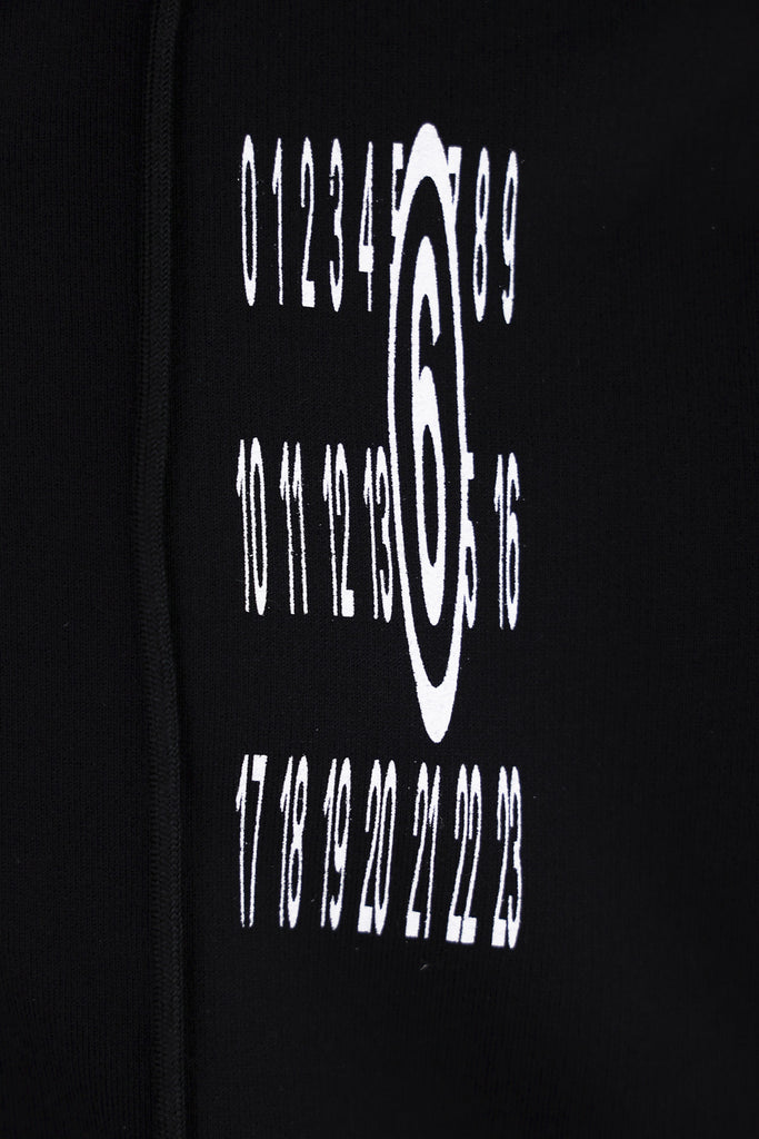 MM6 Maison Margiela - Unbrushed Jersey Hooded Sweatshirt - Black - Canoe Club