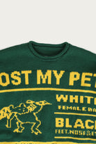 MM6 Maison Margiela - Missing Poster Crewneck Sweater - Green/Yellow - Canoe Club