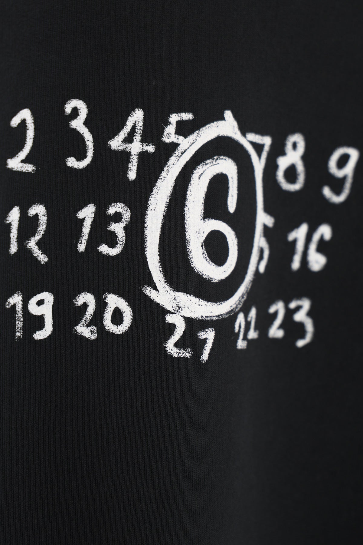 MM6 Maison Margiela - Numbers Crewneck - Black - Canoe Club
