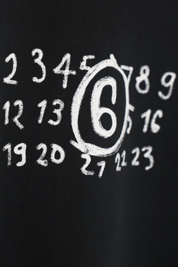 MM6 Maison Margiela - Numbers Crewneck - Black - Canoe Club