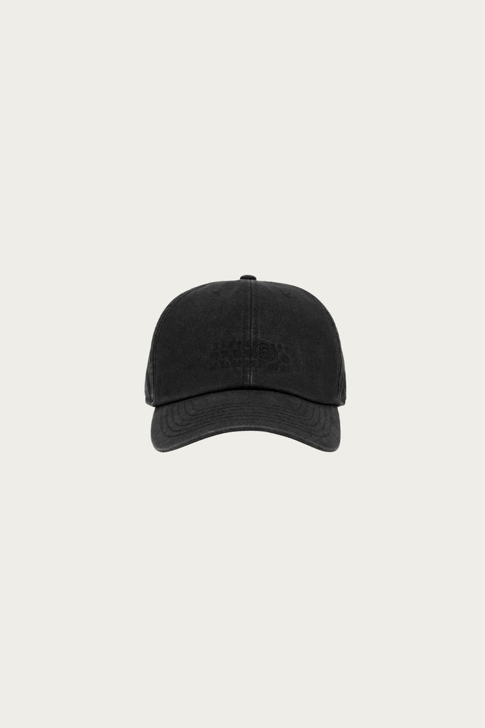 MM6 Maison Margiela - Numerals Hat - Black Canvas - Canoe Club