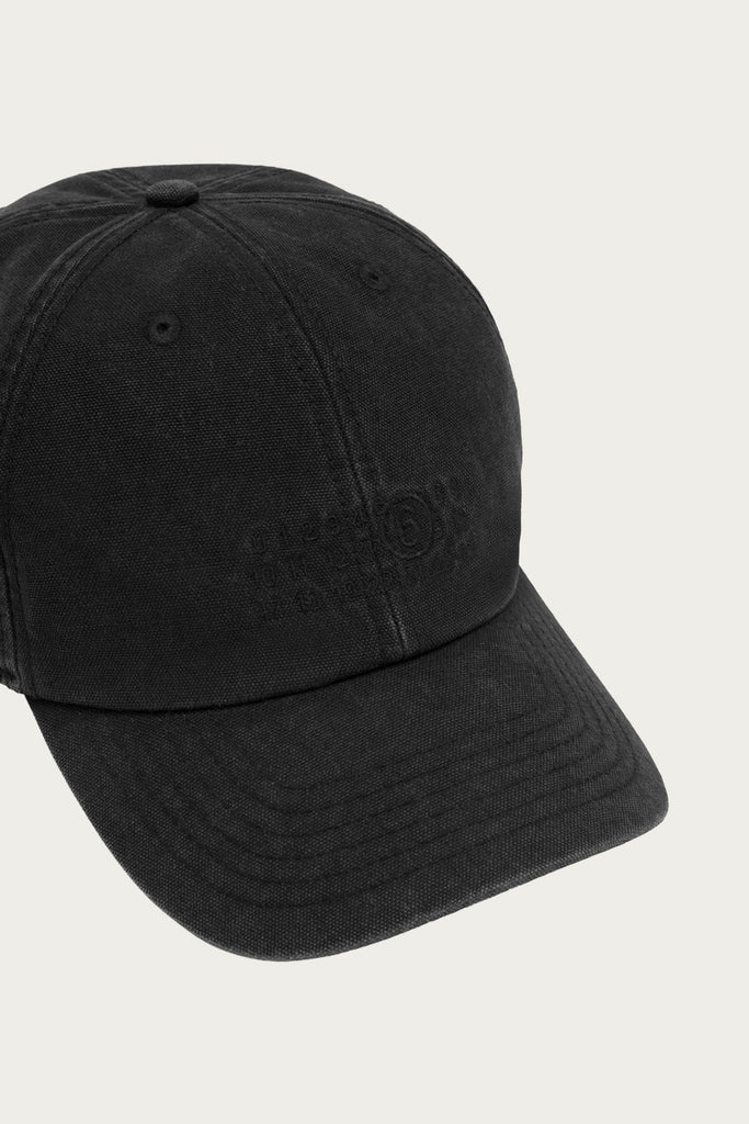MM6 Maison Margiela - Numerals Hat - Black Canvas - Canoe Club