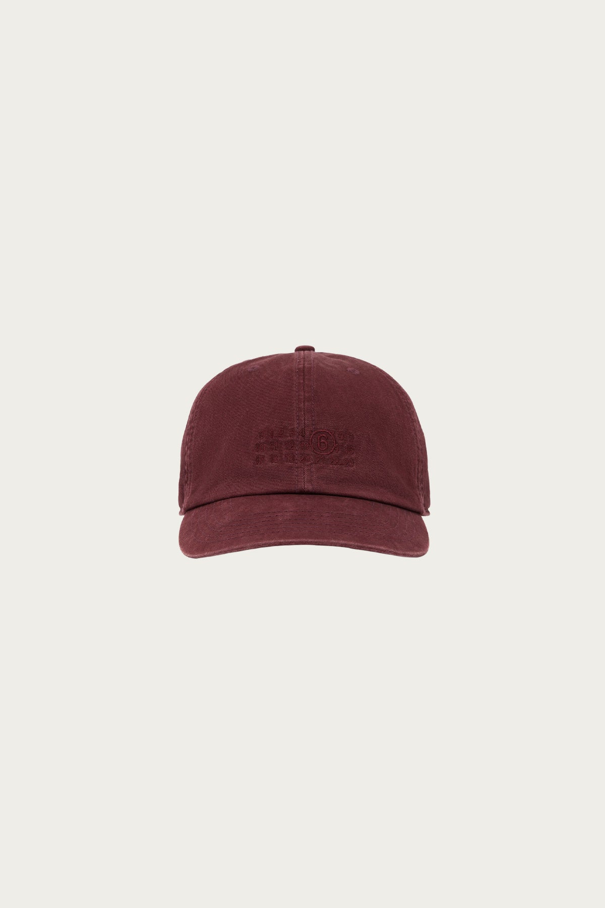 MM6 Maison Margiela Numerals Hat | Burgundy | Canoe Club