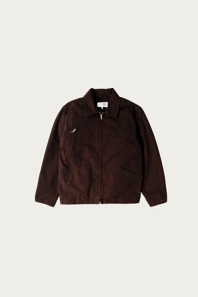 MM6 Maison Margiela - Numerals Work Jacket - Chocolate Brown - Canoe Club