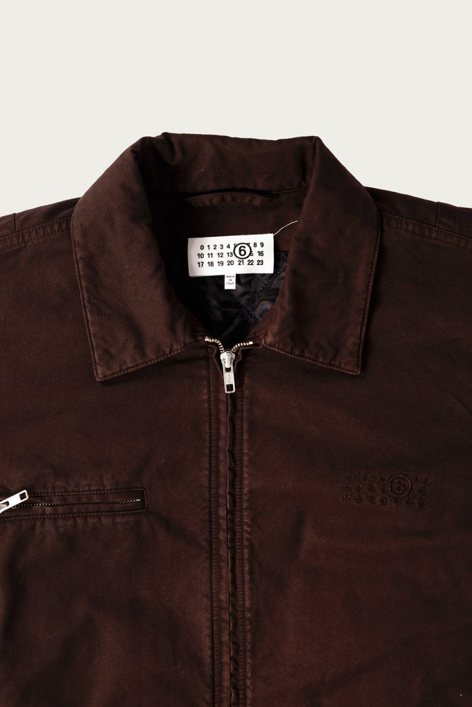 MM6 Maison Margiela - Numerals Work Jacket - Chocolate Brown - Canoe Club