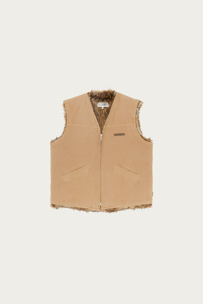 MM6 Maison Margiela - Reversible Gilet - Tan/Brown - Canoe Club
