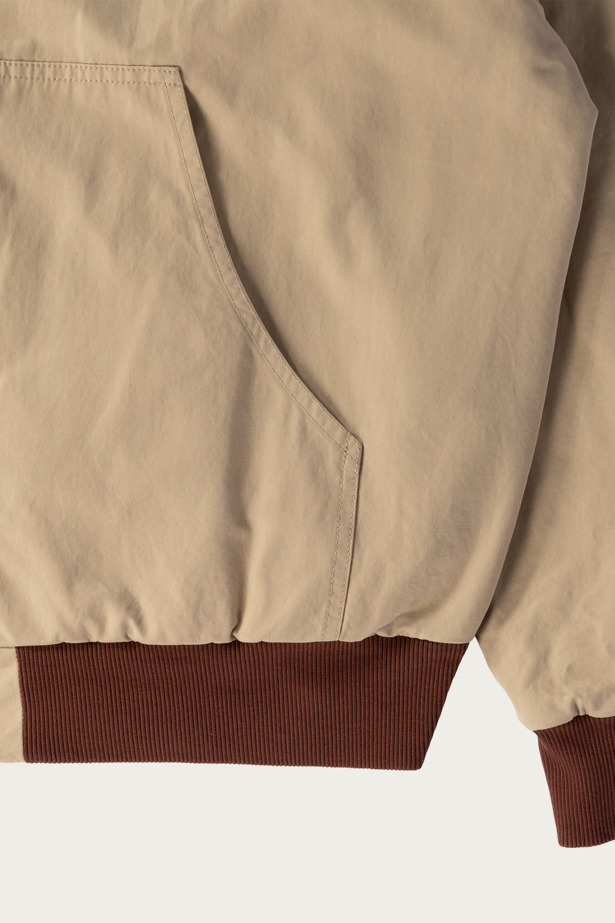 MM6 Maison Margiela - Reversible Numeral Zip Work Jacket - Tan/Burgundy - Canoe Club