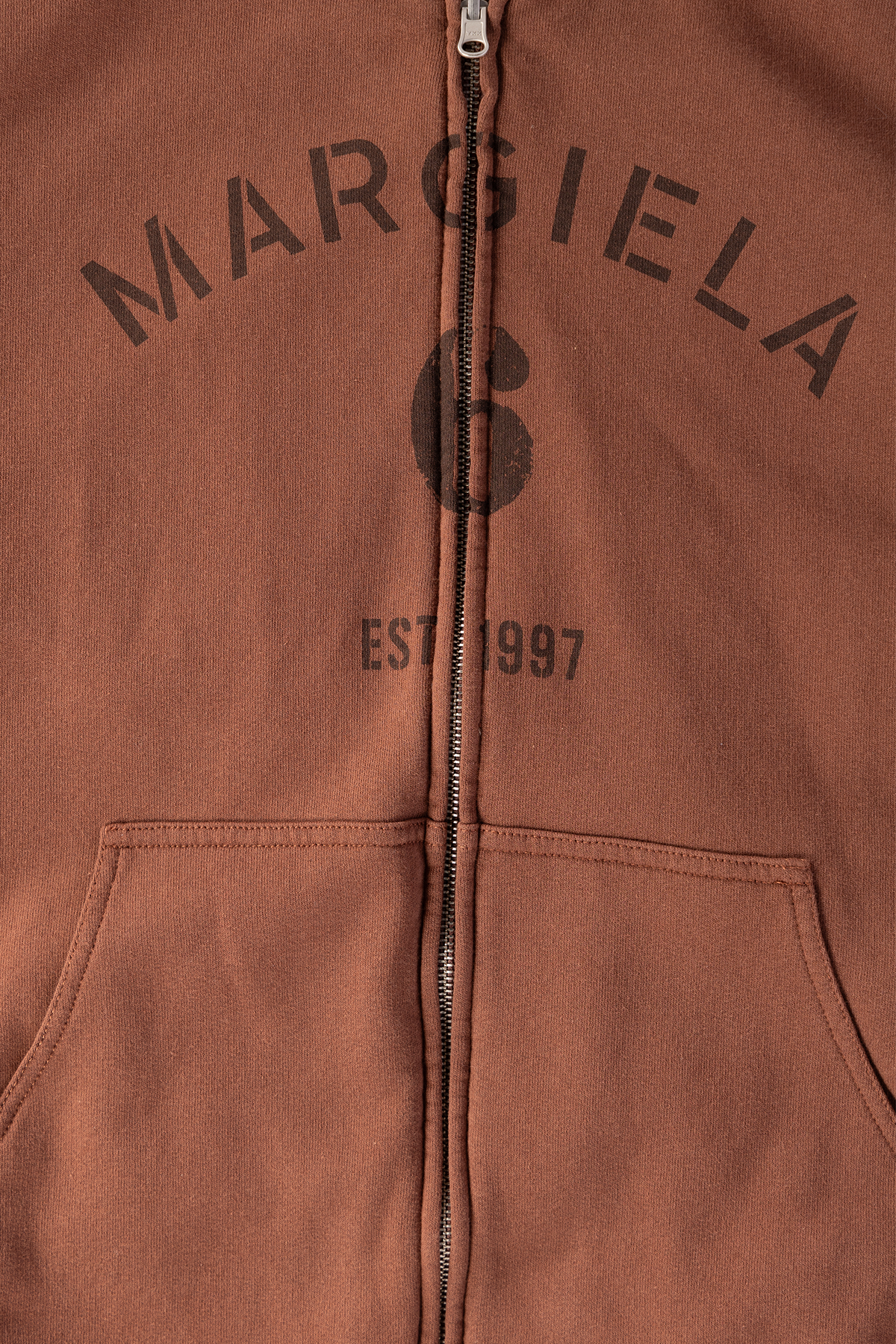 MM6 Maison Margiela - Reversible Numeral Zip Work Jacket - Tan/Burgundy - Canoe Club