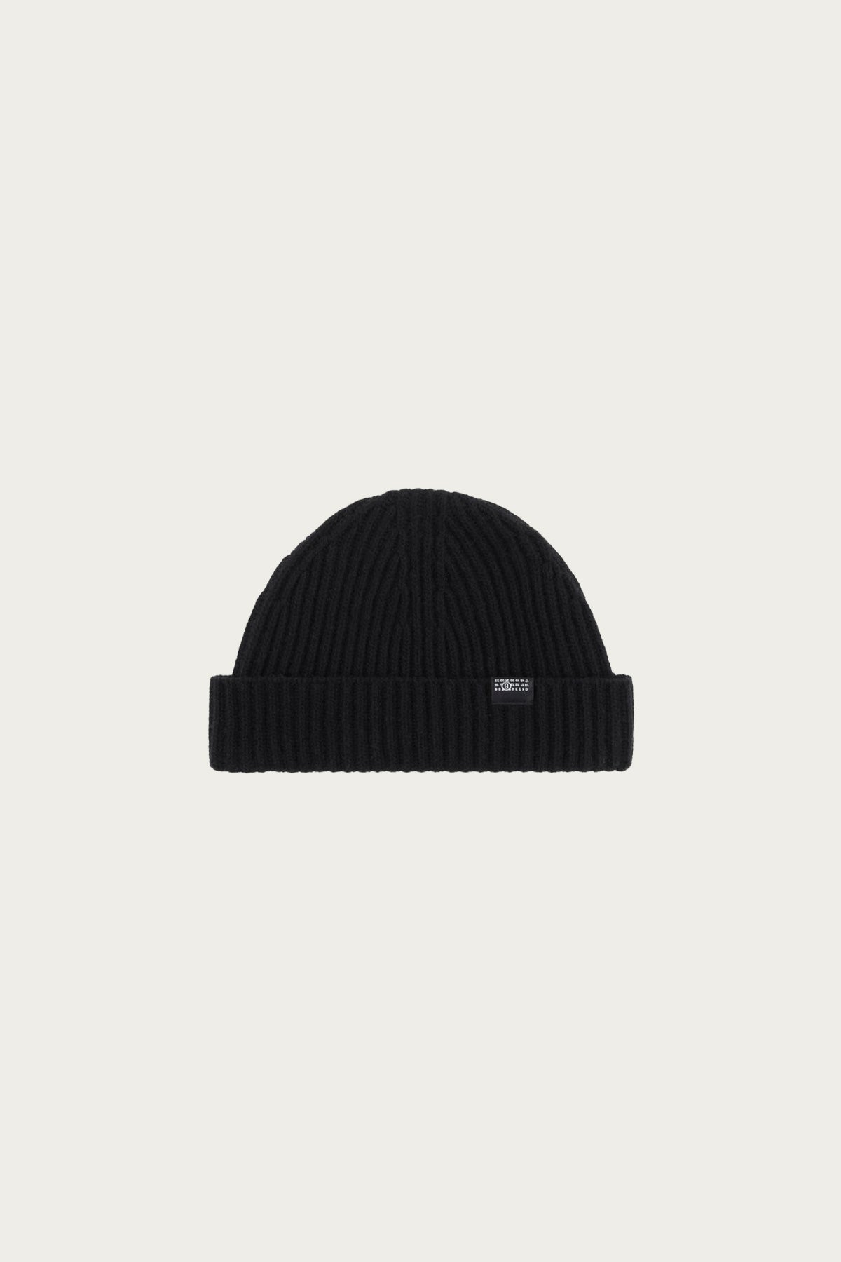 MM6 Maison Margiela - Ribbed Wool Beanie - Black - Canoe Club