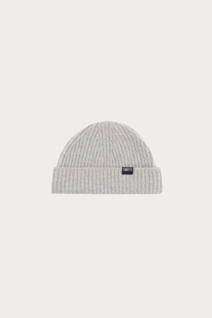 MM6 Maison Margiela Ribbed Wool Beanie | Grey | Canoe Club display picture 2