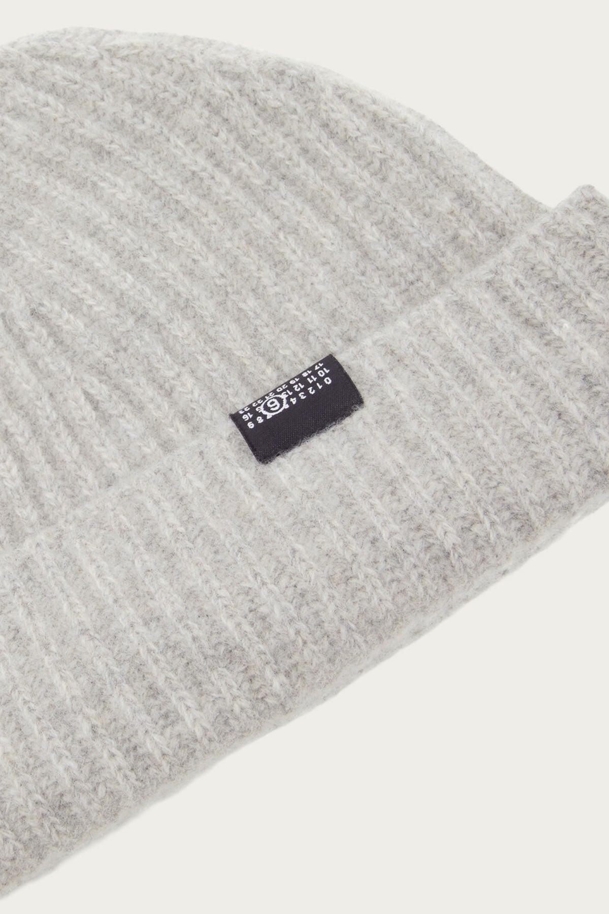 MM6 Maison Margiela - Ribbed Wool Beanie - Grey - Canoe Club