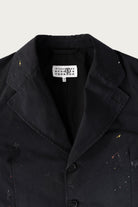 MM6 Maison Margiela - Single Breasted Paint Splatter Jacket - Black - Canoe Club
