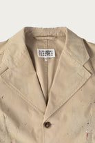 MM6 Maison Margiela - Single Breasted Paint Splatter Jacket - Sand Beige - Canoe Club