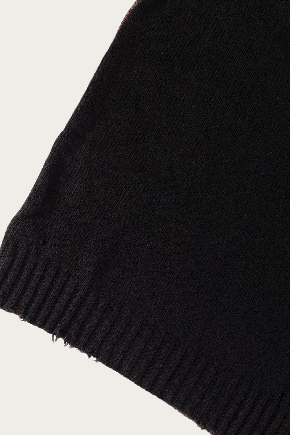 MM6 Maison Margiela - Two-Tone Crewneck Sweater - Black/Brown - Canoe Club