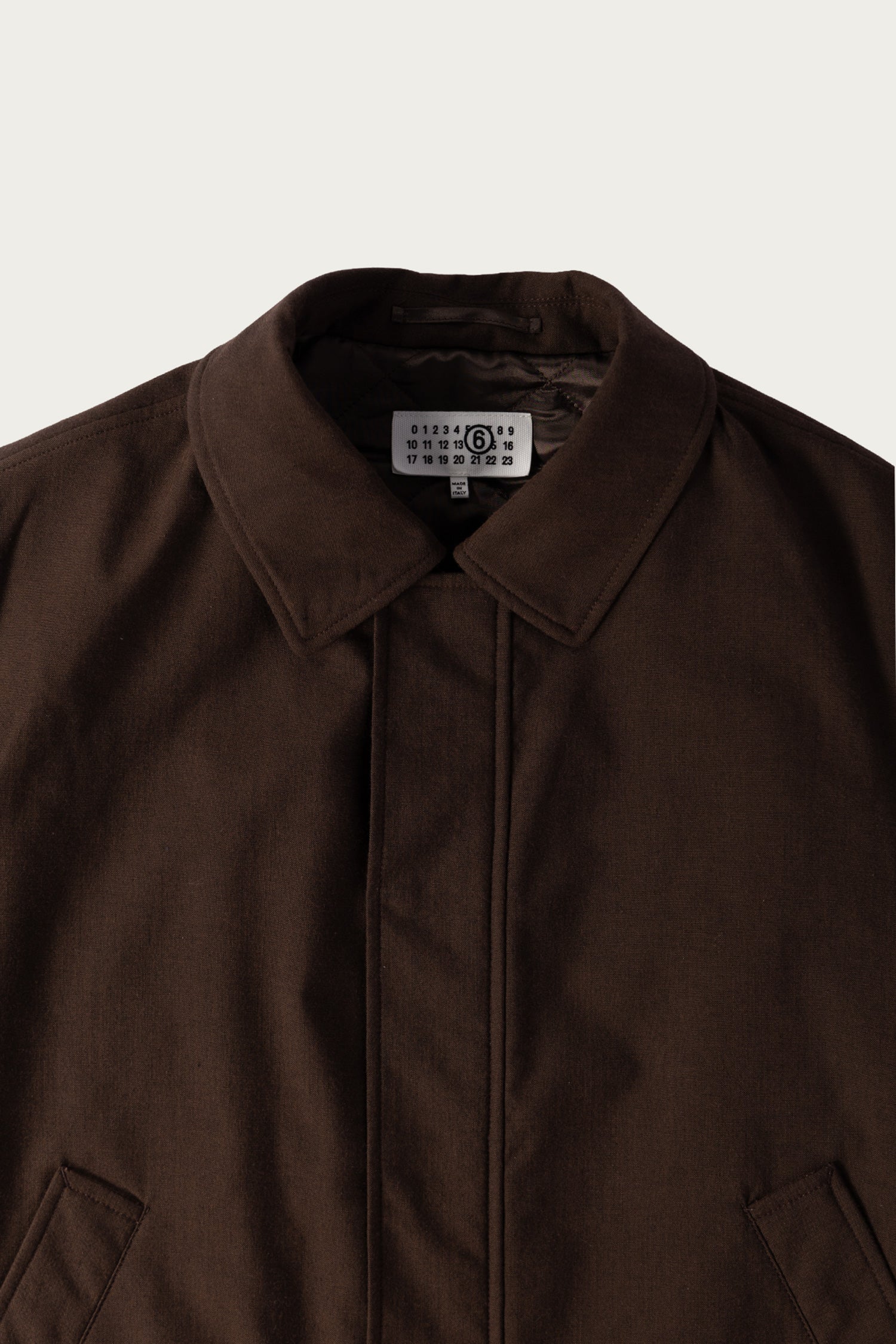 MM6 Maison Margiela - Two-Way Zip Blouson - Chocolate Brown - Canoe Club