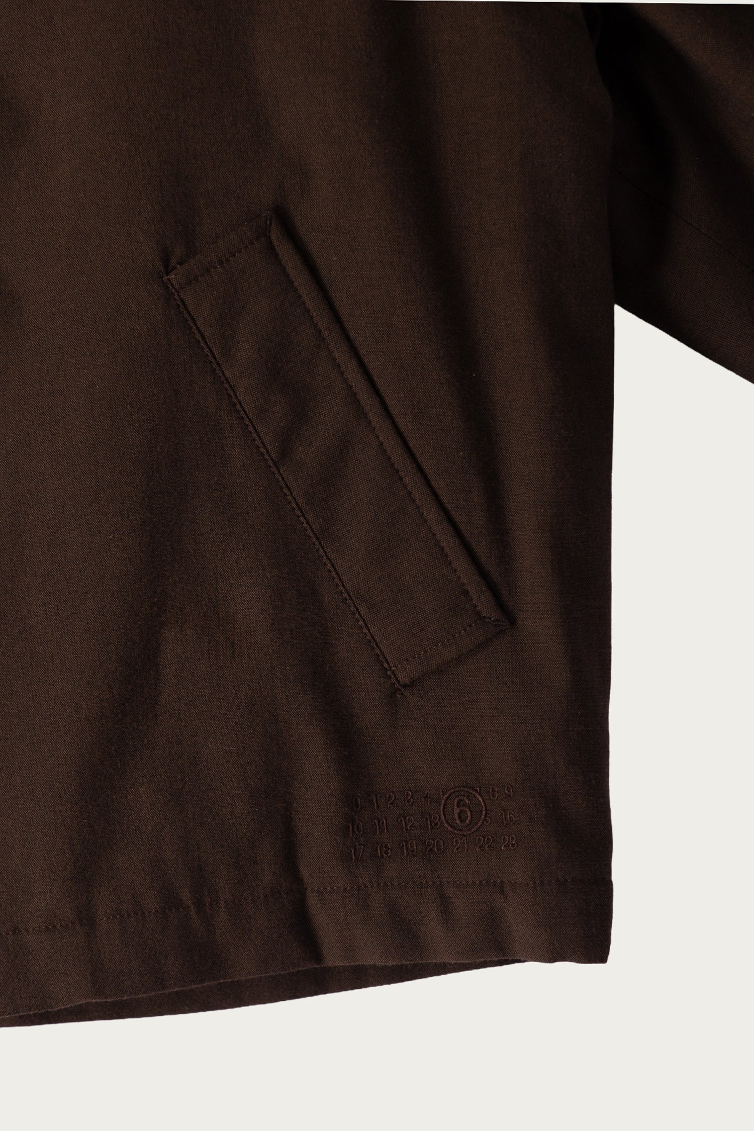 MM6 Maison Margiela - Two-Way Zip Blouson - Chocolate Brown - Canoe Club