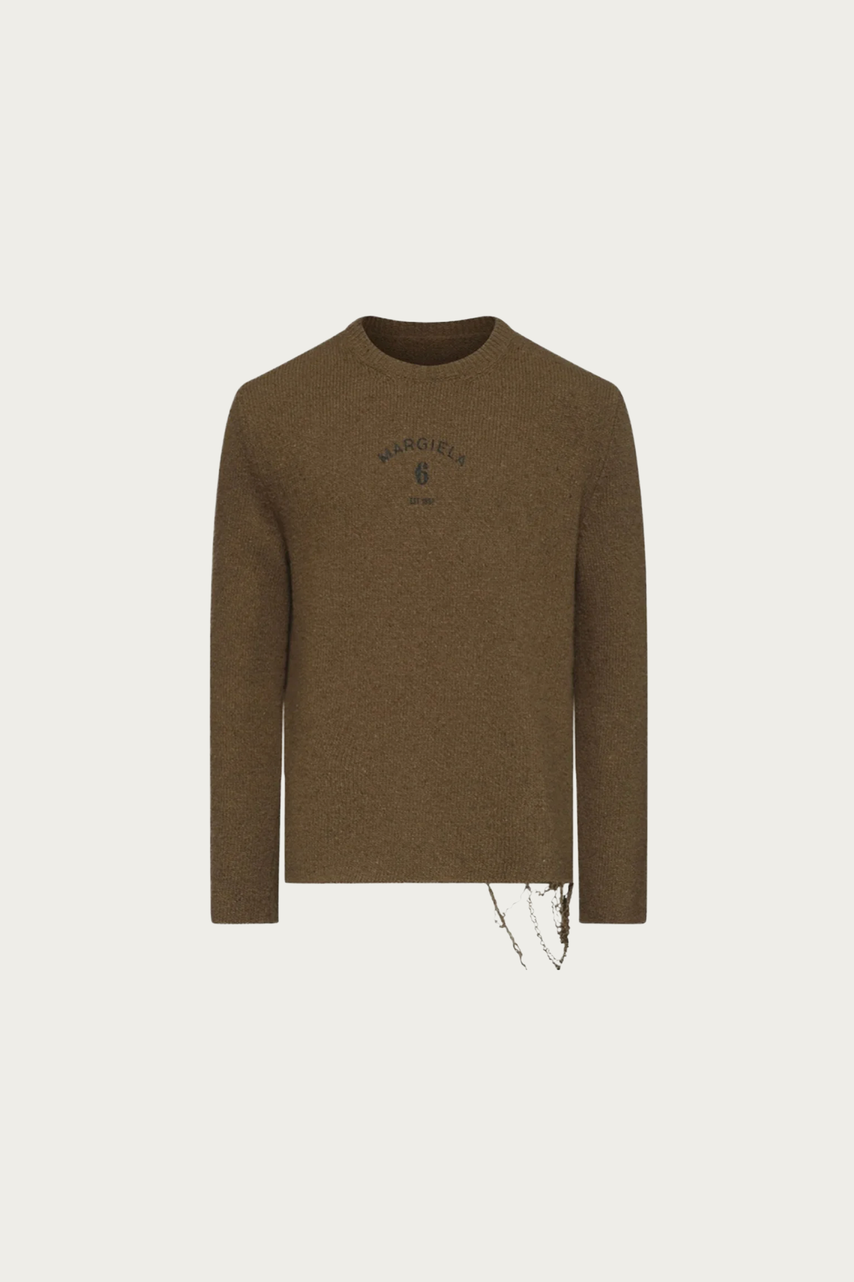 MM6 Maison Margiela Wool Blend Jumper | Brown | Canoe Club