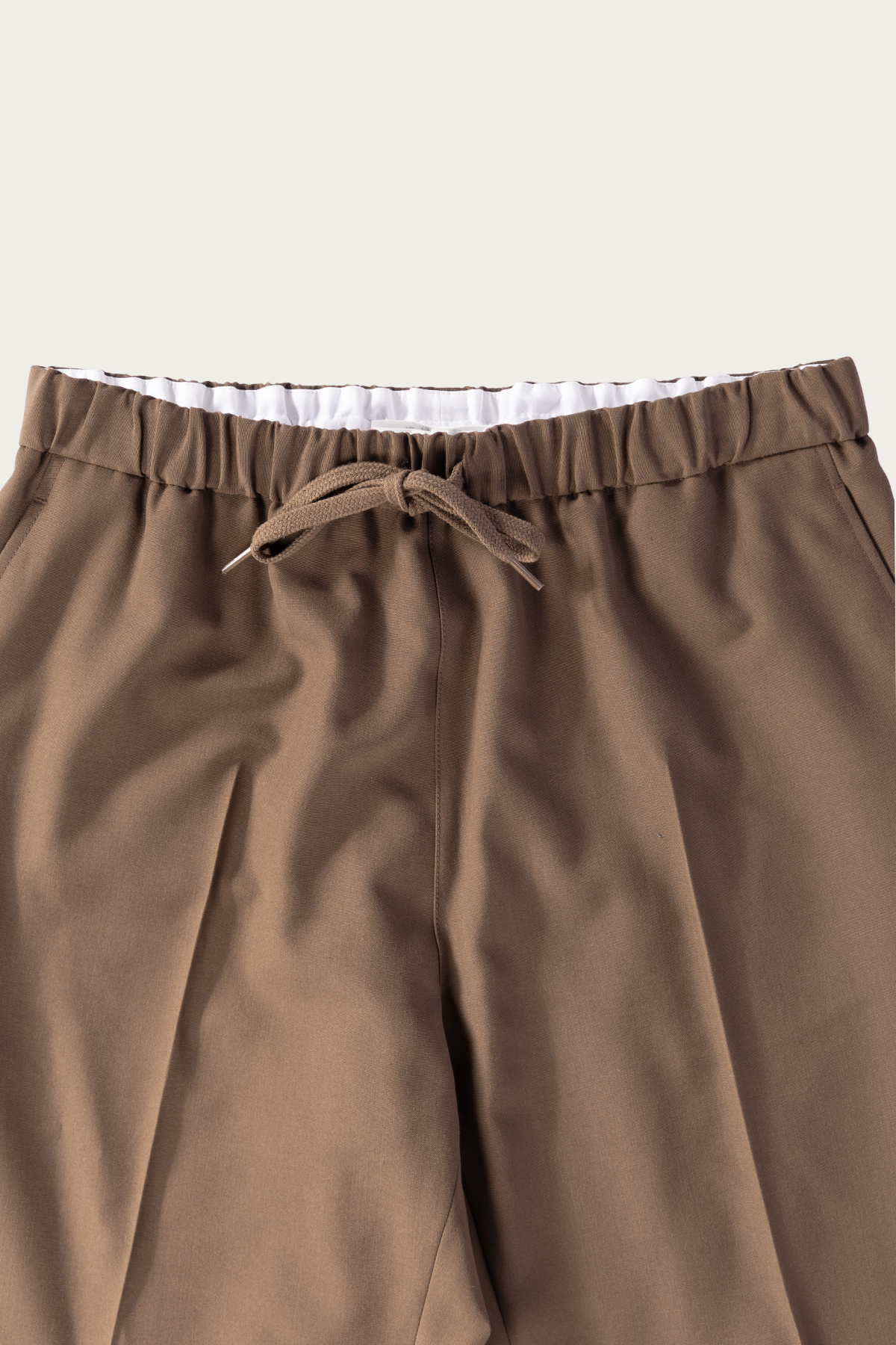 MM6 Maison Margiela - Wool Blend Trousers - Taupe - Canoe Club