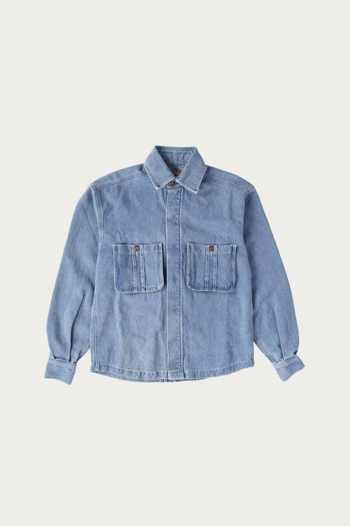 Monostereo - Into The Mystic Hemp Denim Overshirt - Light Wash - Canoe Club