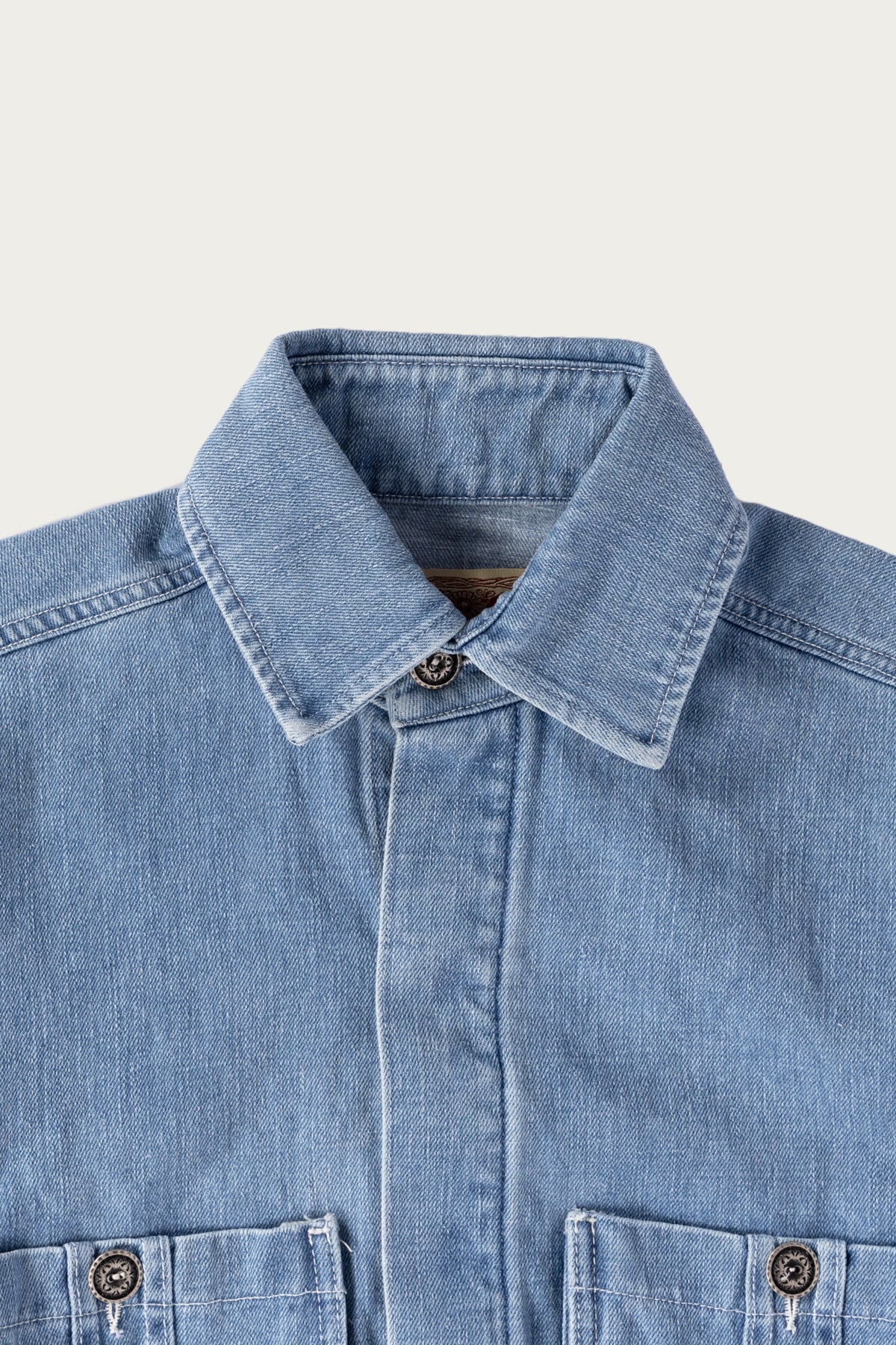 Monostereo - Into The Mystic Hemp Denim Overshirt - Light Wash - Canoe Club