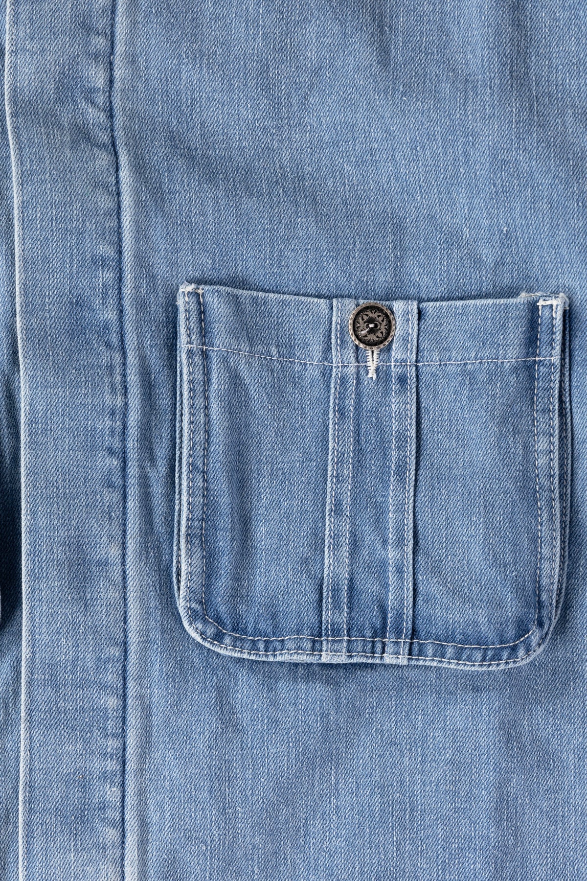 Monostereo - Into The Mystic Hemp Denim Overshirt - Light Wash - Canoe Club