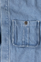 Monostereo - Into The Mystic Hemp Denim Overshirt - Light Wash - Canoe Club