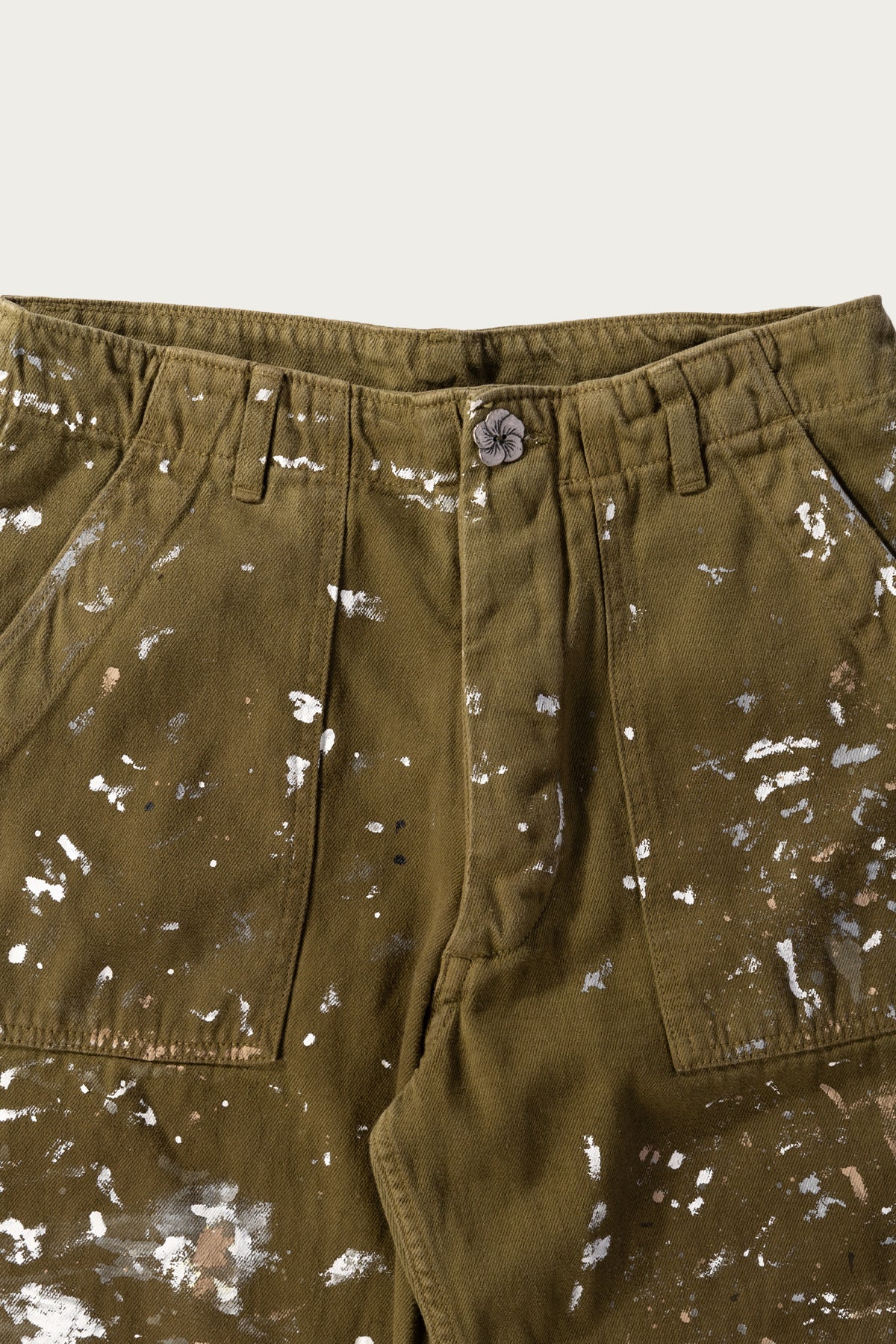 Monostereo - Jenny's Painting Pants - Mustard Green - Canoe Club