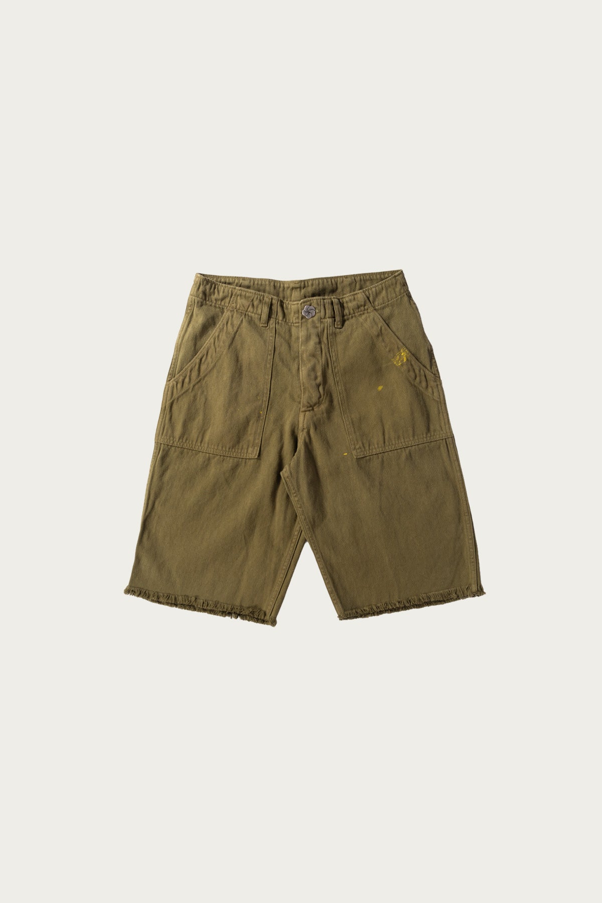 Monostereo - Lovers Cut Off Short - Mustard Green - Canoe Club