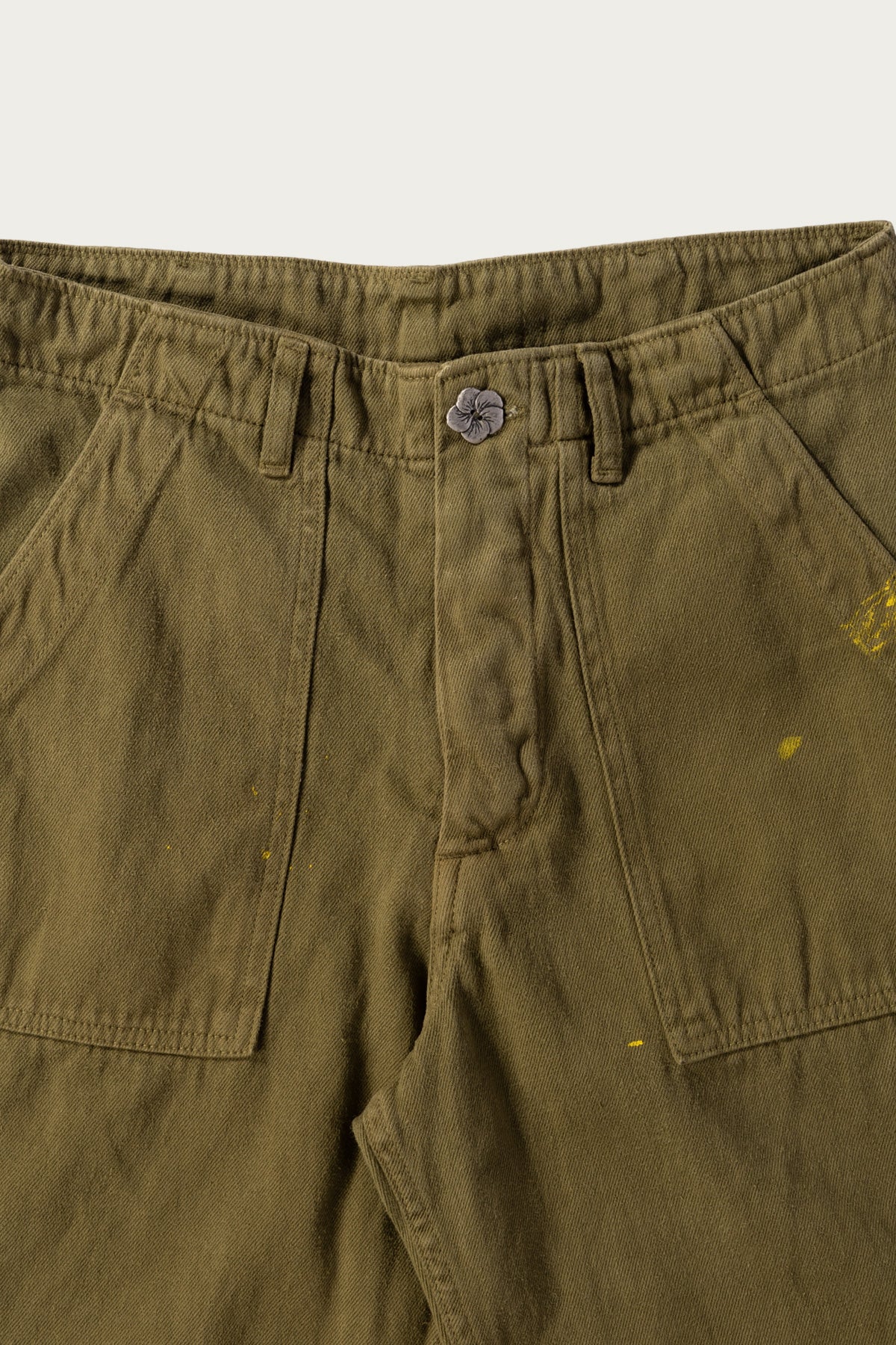 Monostereo - Lovers Cut Off Short - Mustard Green - Canoe Club