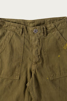 Monostereo - Lovers Cut Off Short - Mustard Green - Canoe Club