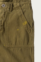 Monostereo - Lovers Cut Off Short - Mustard Green - Canoe Club