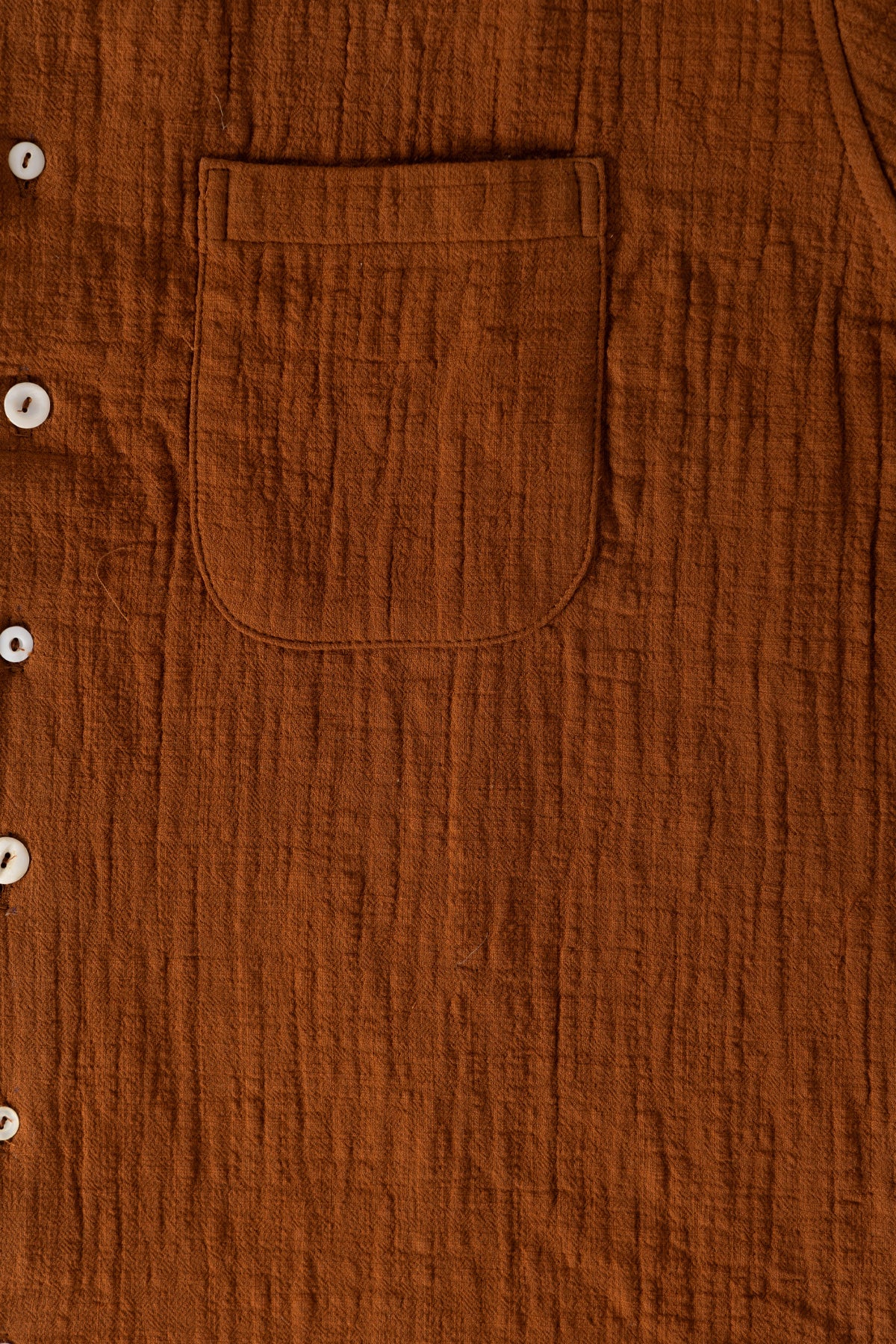 Monostereo - Ocean Pool Cotton Linen LS Shirt - Suede Brown - Canoe Club