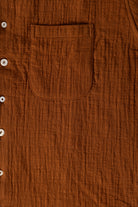 Monostereo - Ocean Pool Cotton Linen LS Shirt - Suede Brown - Canoe Club