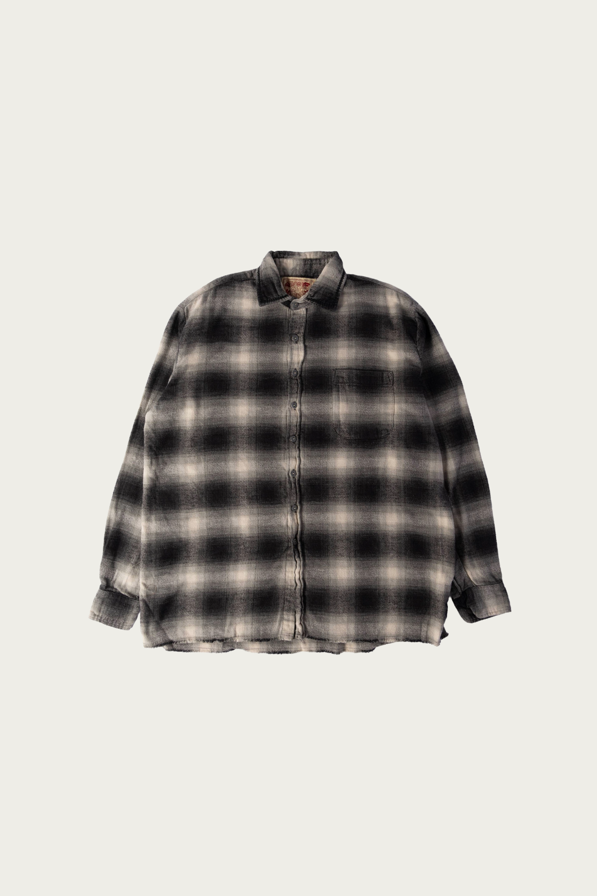 Monostereo - Off In The Sunset Shirt - Washed Black Plaid - Canoe Club