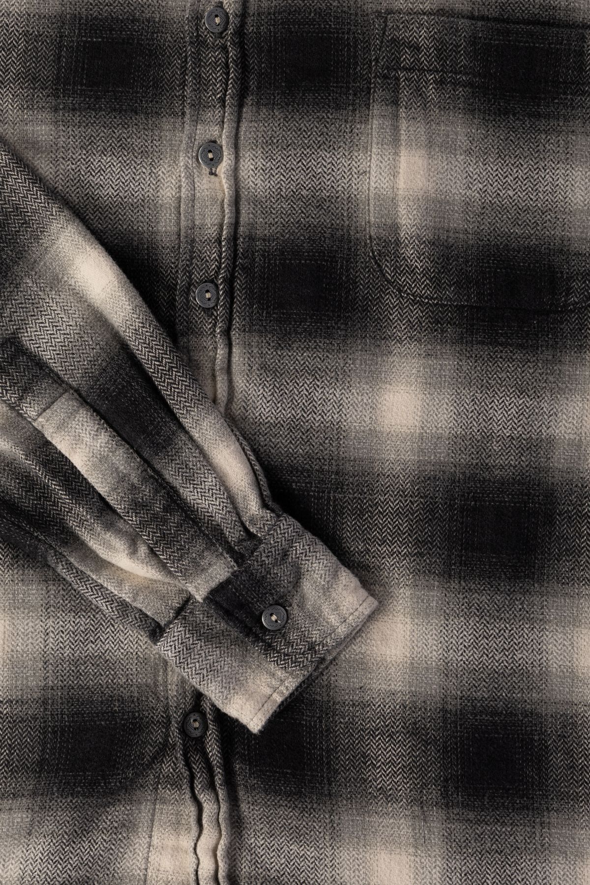 Monostereo - Off In The Sunset Shirt - Washed Black Plaid - Canoe Club