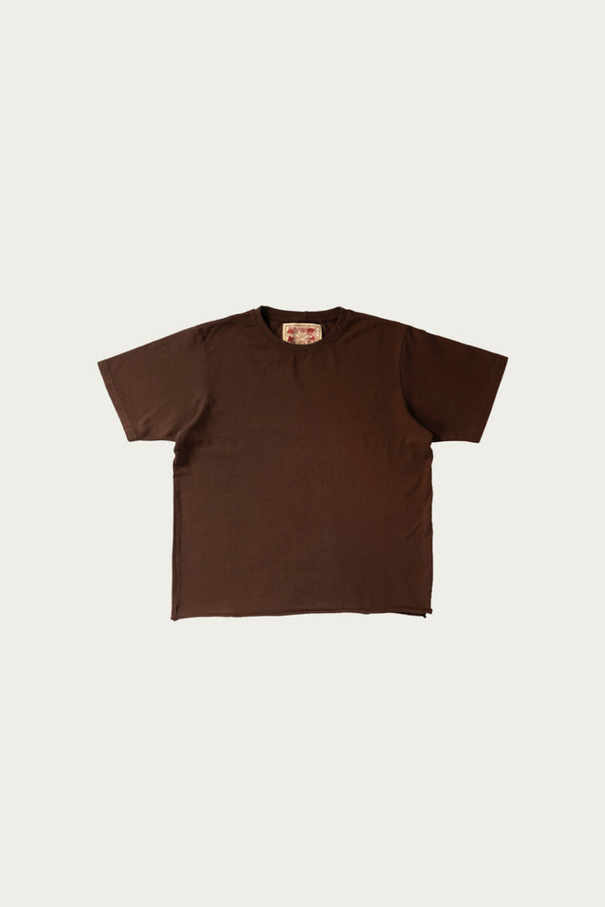 Monostereo - On The Farm Raw Hem Tee - Cocoa - Canoe Club