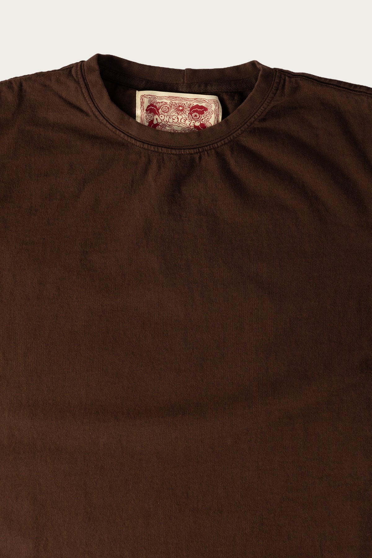 Monostereo - On The Farm Raw Hem Tee - Cocoa - Canoe Club