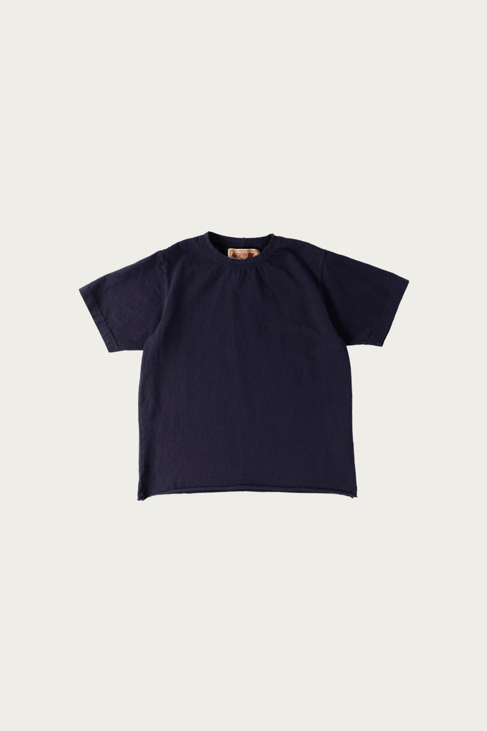 Monostereo - On The Farm Raw Hem Tee - Deep Blue - Canoe Club