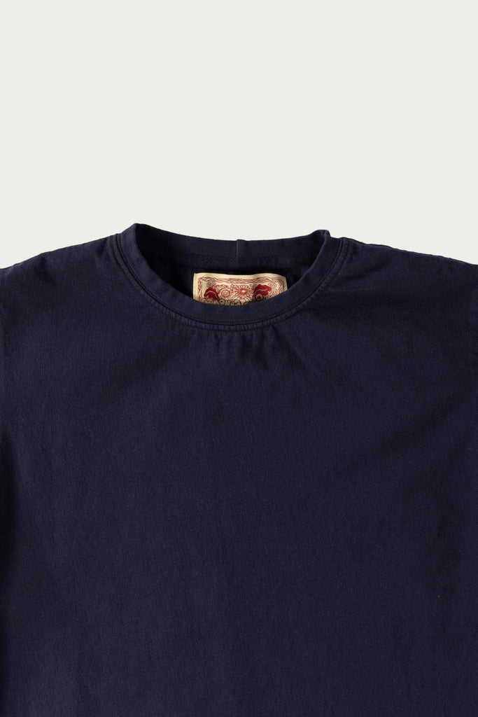 Monostereo - On The Farm Raw Hem Tee - Deep Blue - Canoe Club