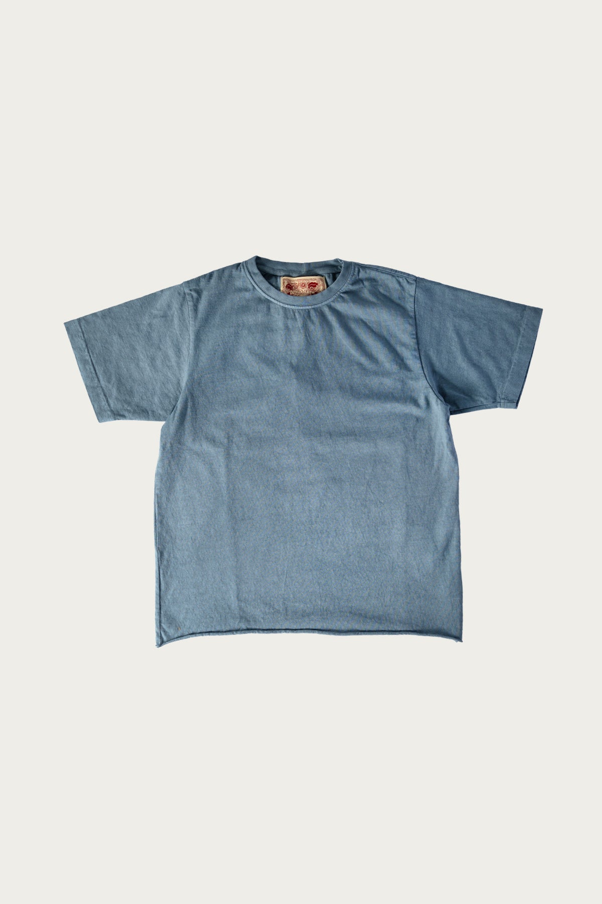 Monostereo - On The Farm Raw Hem Tee - High Tide Blue - Canoe Club