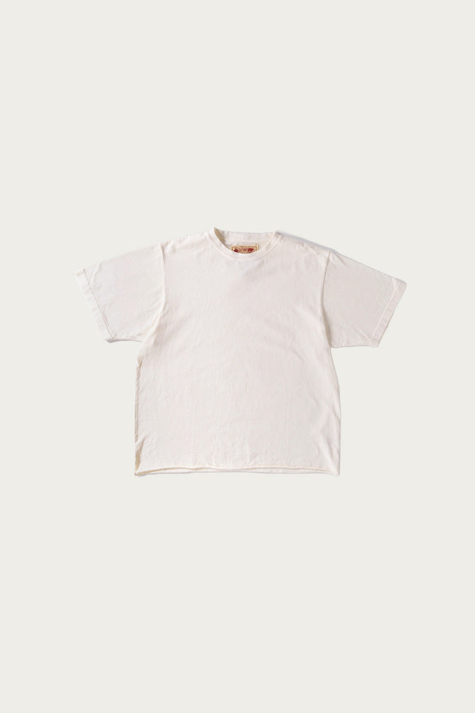 Monostereo - On The Farm Raw Hem Tee - Cloud - Canoe Club
