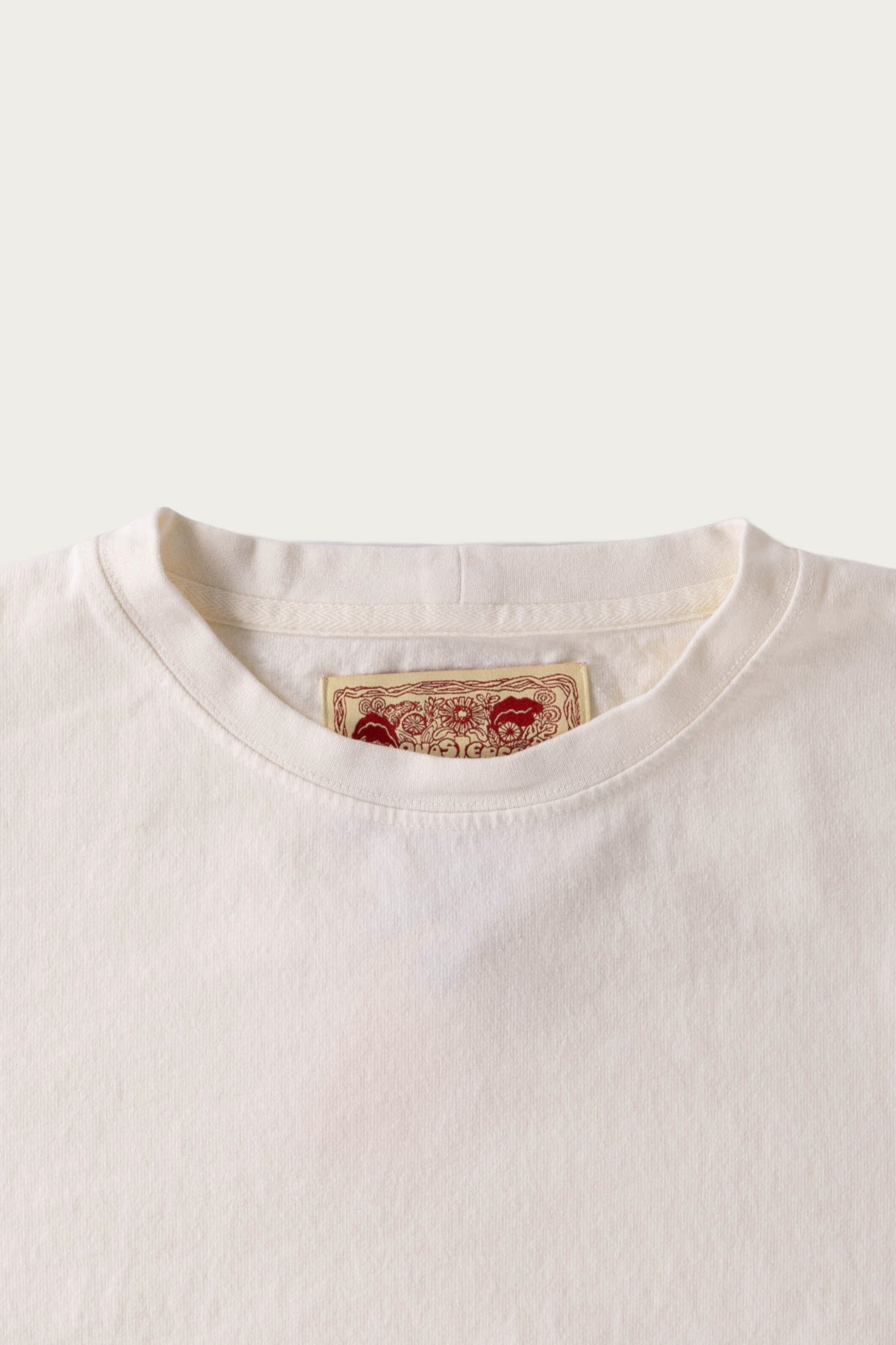 Monostereo - On The Farm Raw Hem Tee - Cloud - Canoe Club