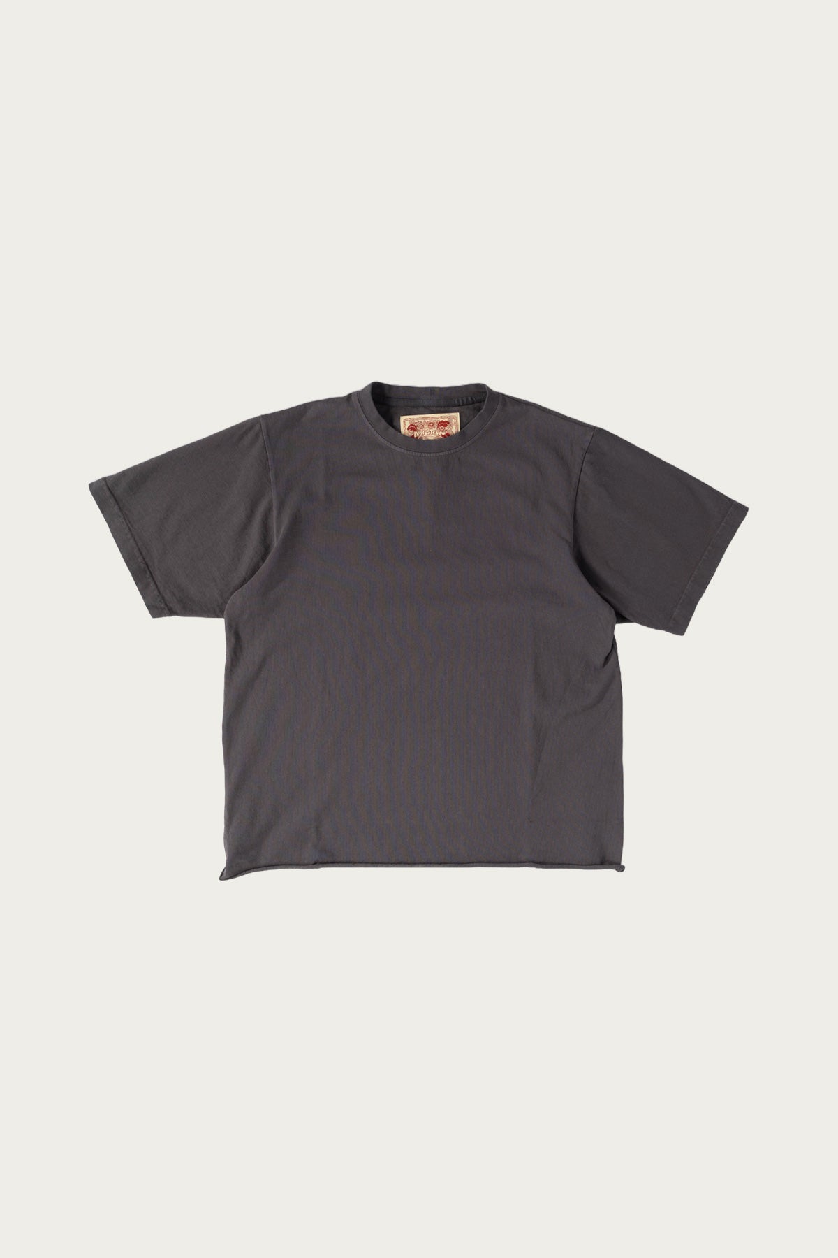 Monostereo - On The Farm Raw Hem Tee - Washed Black - Canoe Club
