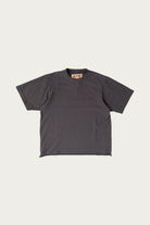 Monostereo - On The Farm Raw Hem Tee - Washed Black - Canoe Club