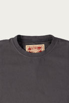 Monostereo - On The Farm Raw Hem Tee - Washed Black - Canoe Club