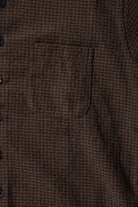 Monostereo - Wooly Gingham One Pocket Shirt - Brown - Canoe Club