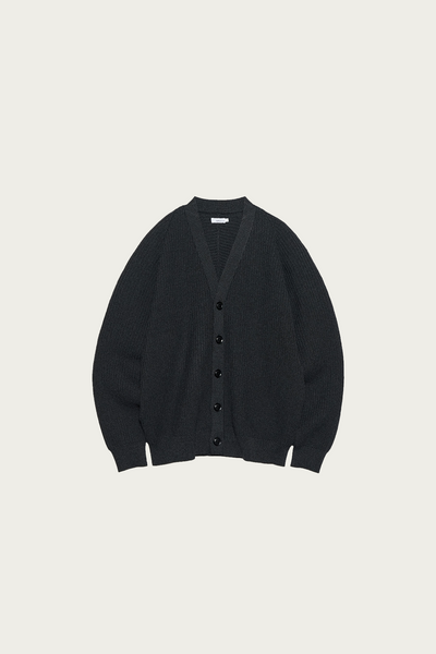 Nanamica 5G Knit Cardigan | Black | Canoe Club