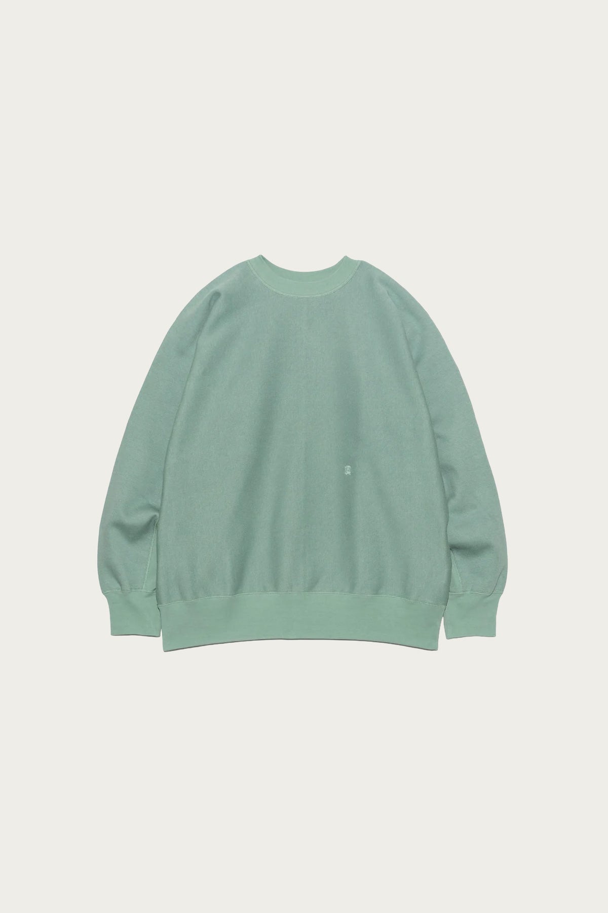 nanamica - Crew Neck Sweat - Coral Green - Canoe Club